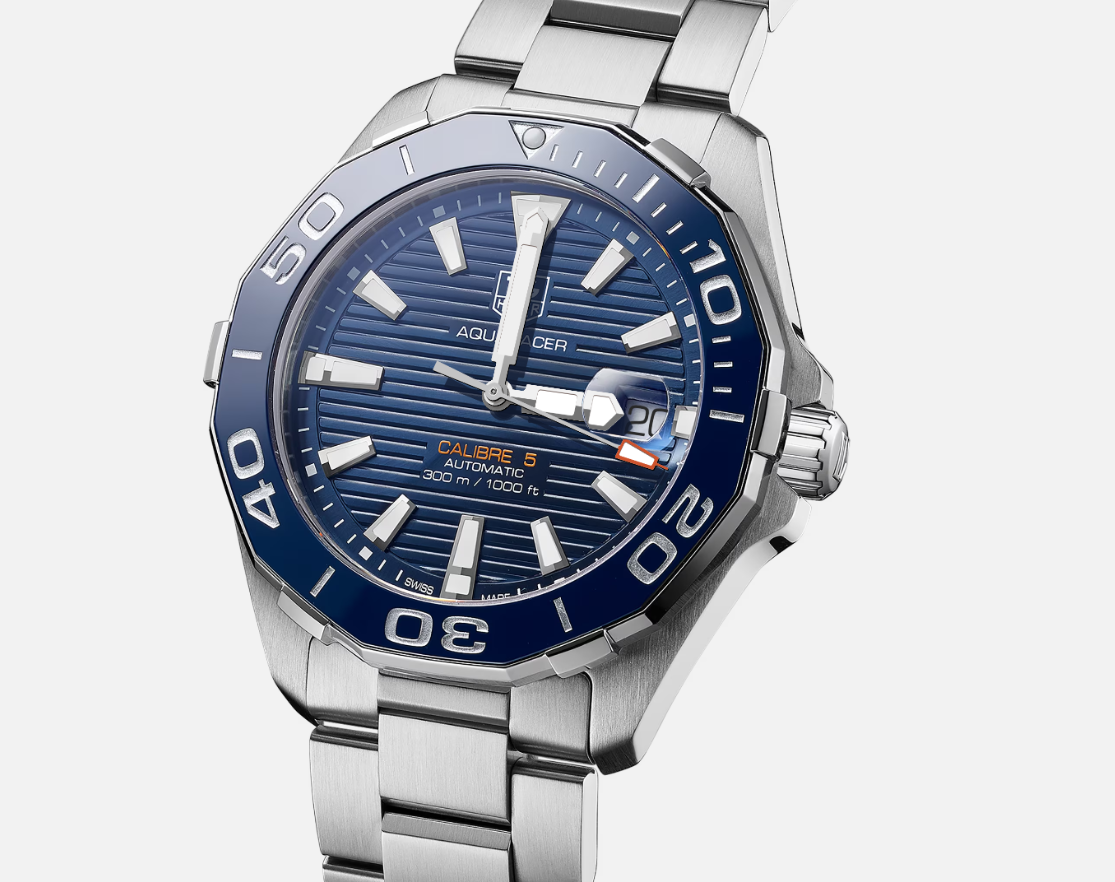 TAG Heuer Aquaracer Professional 300 M Blue Dial Blue Bezel 41 mm Mens Automatic Dive Watch