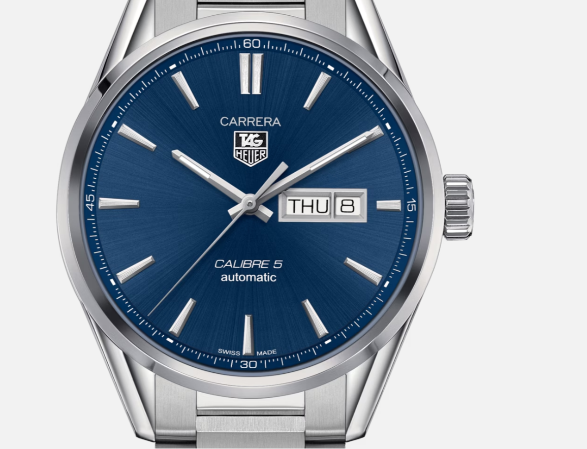 TAG HEUER CARRERA CALIBRE 5 DAY/DATE MEN'S LUXURY WATCH
