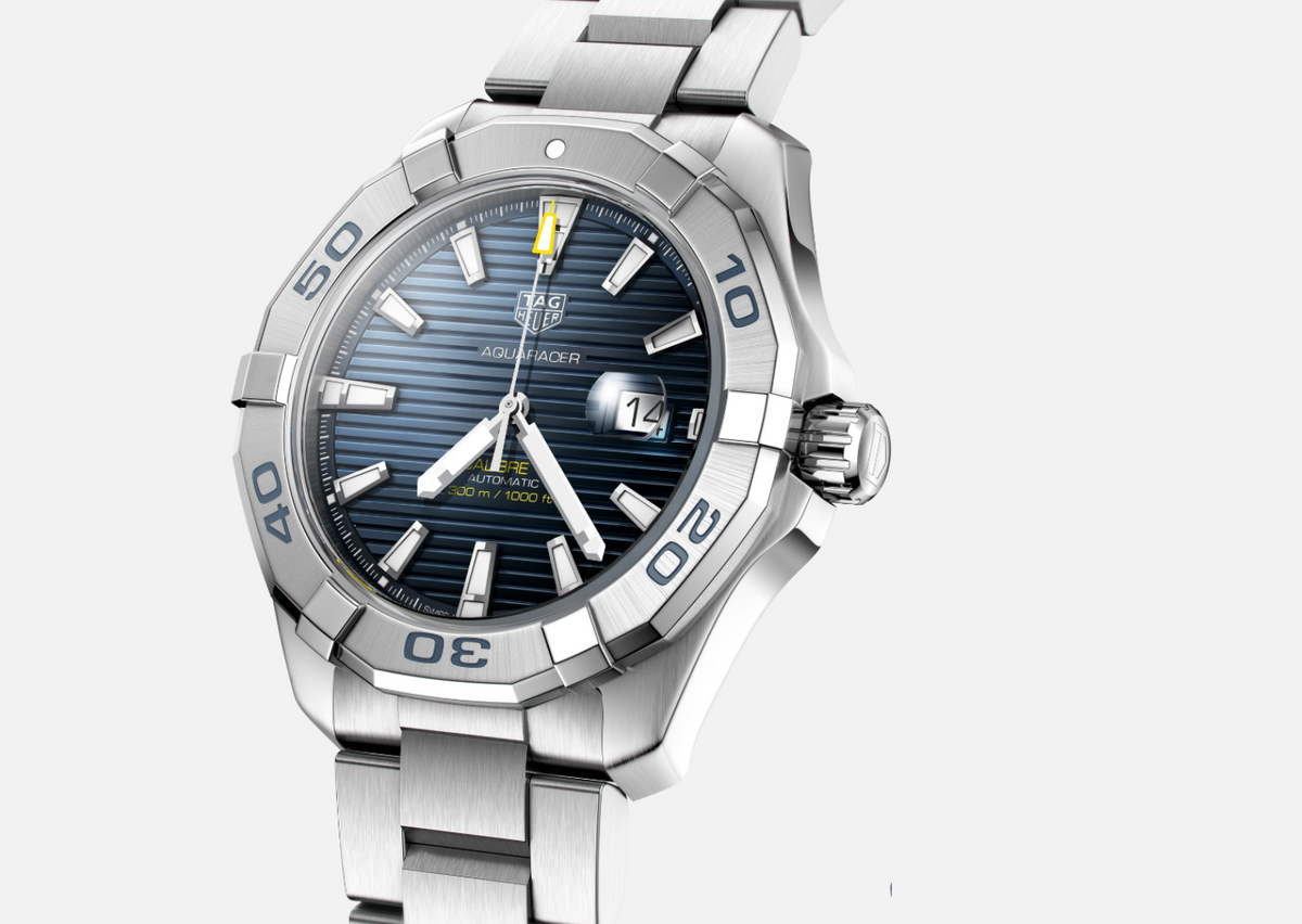 TAG Heuer Aquaracer 300 Calbre 5 Blue Dial 43 mm Steel Men's Swiss Dive Watch