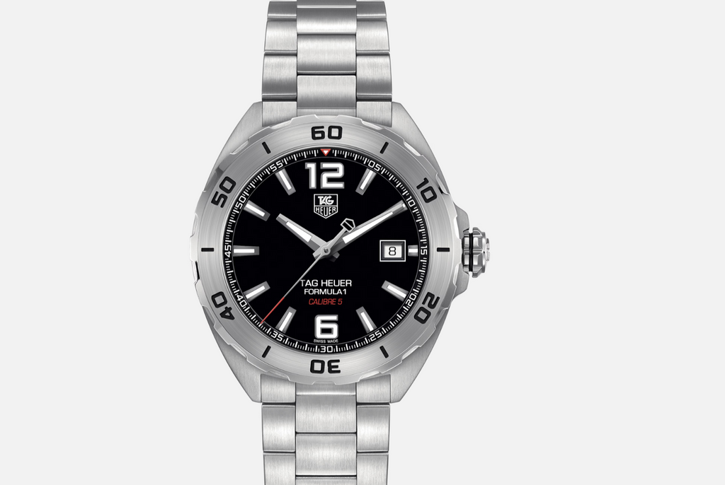 Tag heuer formula 1 calibre 5 mens automatic date watch discount