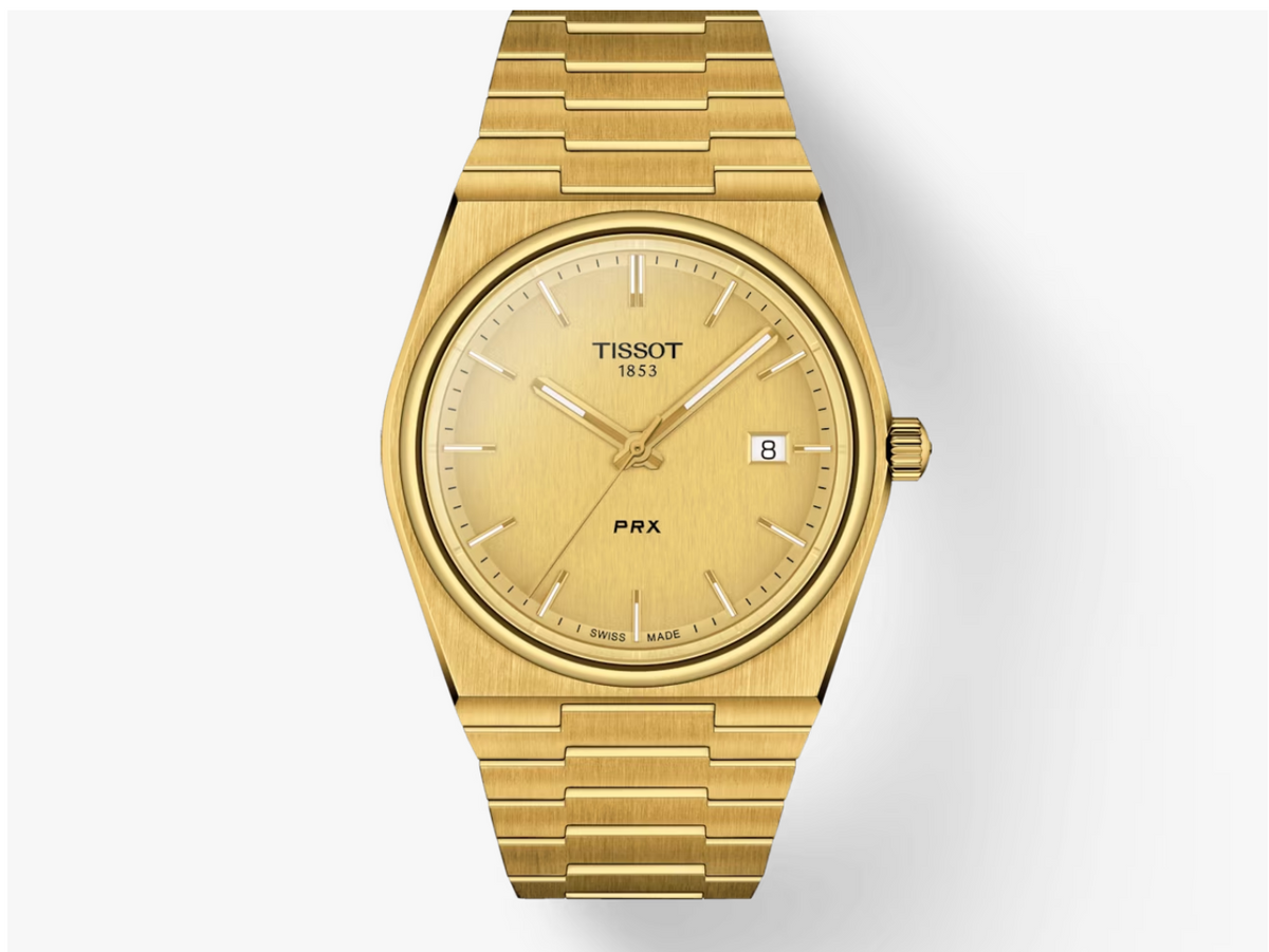 Tissot PRX Gold Dial Gold PVD Coating