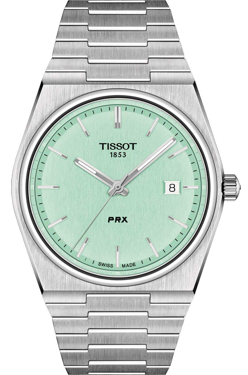 Tissot PRX Light Green Sunray Dial Stainless Steel Swiss Watch