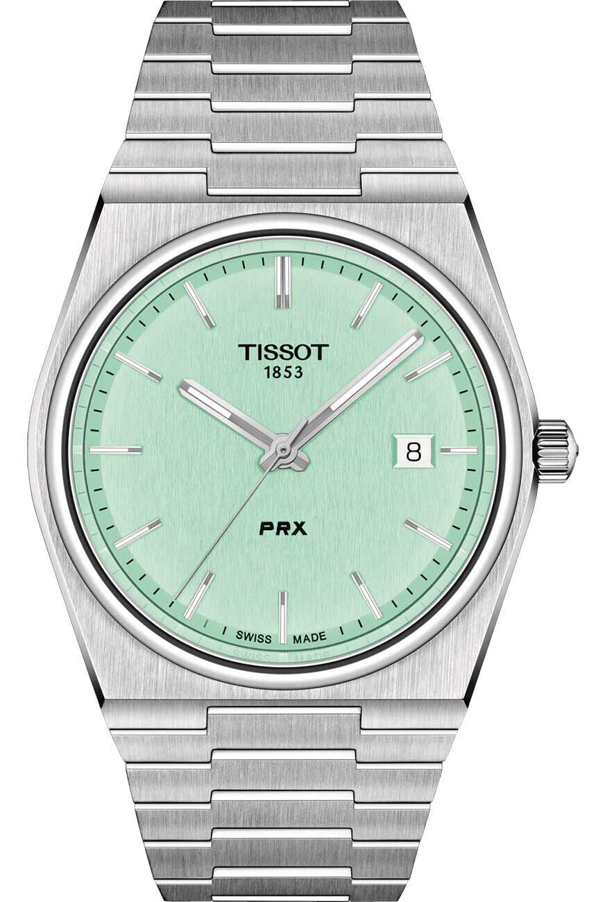 Tissot PRX Light Green Sunray Dial Stainless Steel Swiss Watch
