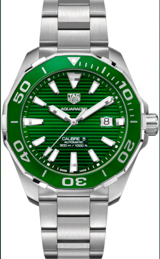 Tag heuer green dial sale